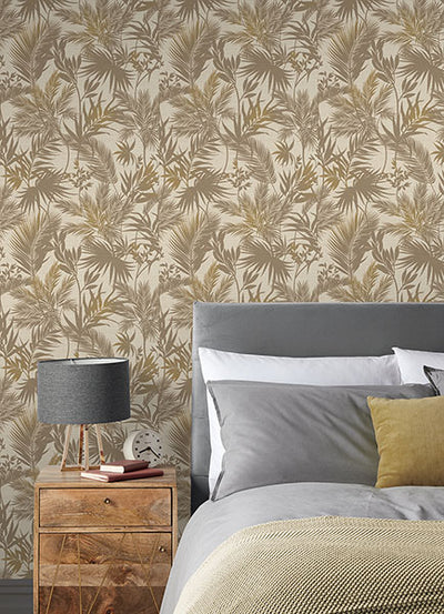 product image for Saura Brown Frond Wallpaper 41
