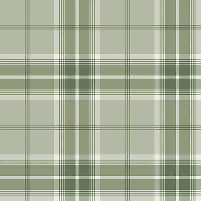 product image for Sala Green Plaid Wallpaper 74