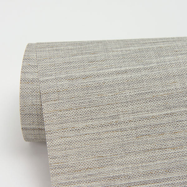 media image for Bay Ridge Light Grey Faux Grasscloth Wallpaper from the Warner XI Collection by Brewster Home Fashions 272