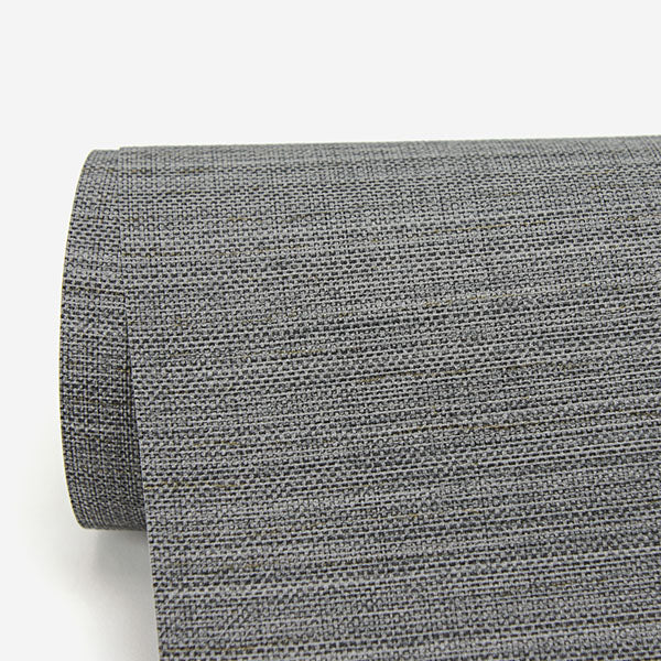 media image for Bay Ridge Charcoal Faux Grasscloth Wallpaper from the Warner XI Collection by Brewster Home Fashions 262