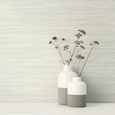 product image of Bondi Light Grey Grasscloth Texture Wallpaper from the Warner XI Collection by Brewster Home Fashions 596