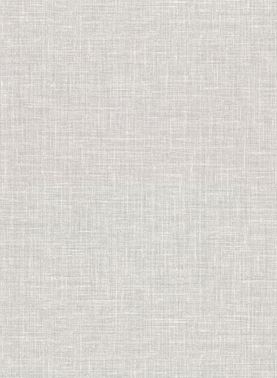 product image of Upton Light Grey Faux Linen Wallpaper from the Warner XI Collection by Brewster Home Fashions 512