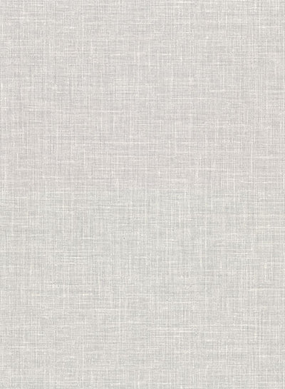 product image of sample upton light grey faux linen wallpaper from the warner xi collection by brewster home fashions 1 532