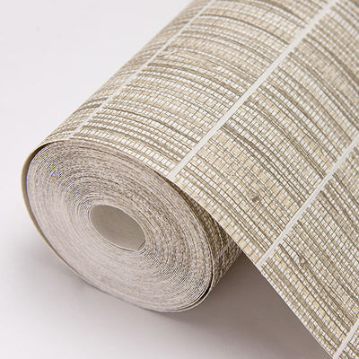 product image for Luz Taupe Faux Grasscloth Wallpaper from the Warner XI Collection by Brewster Home Fashions 77