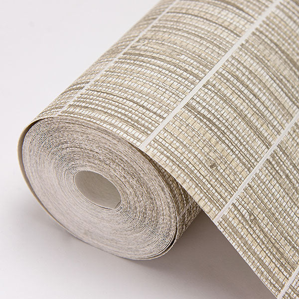 media image for Luz Taupe Faux Grasscloth Wallpaper from the Warner XI Collection by Brewster Home Fashions 228