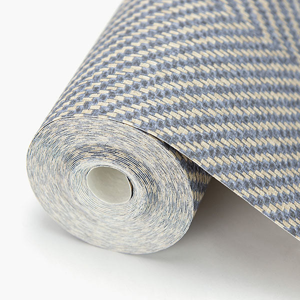 media image for Graham Blue Chevron Wallpaper from the Warner XI Collection by Brewster Home Fashions 238