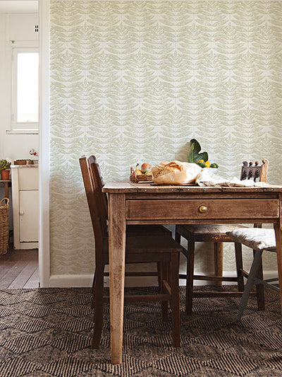 product image for Akira Taupe Leaf Wallpaper 61