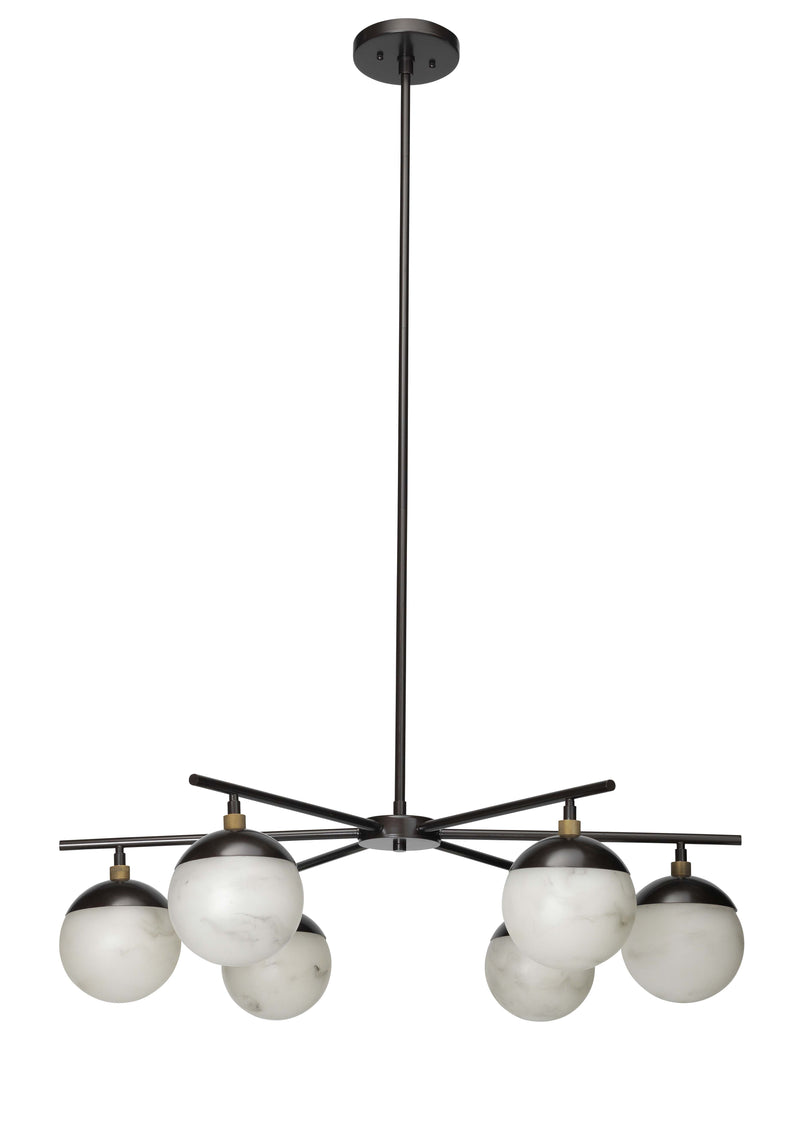 media image for metro 6 light chandelier by bd lifestyle 5metr6 chob 1 220