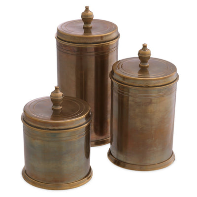 product image for Box Gaston Vintage Brass Finish Set Of 3 By Eichholtz Eich 115921 2 17