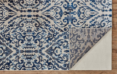 product image for Carini Blue and Ivory Rug by BD Fine Fold Image 1 71