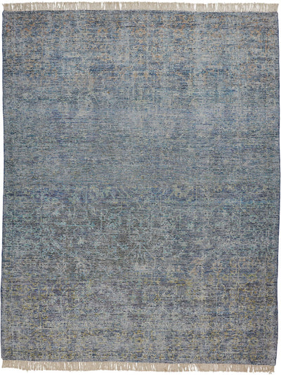 product image of Ramey Hand Woven Aegean Blue and Gray Rug by BD Fine Flatshot Image 1 510