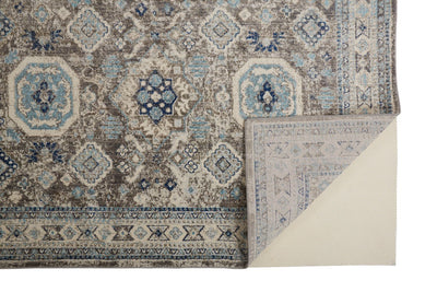 product image for Bellini Blue and Gray Rug by BD Fine Fold Image 1 2