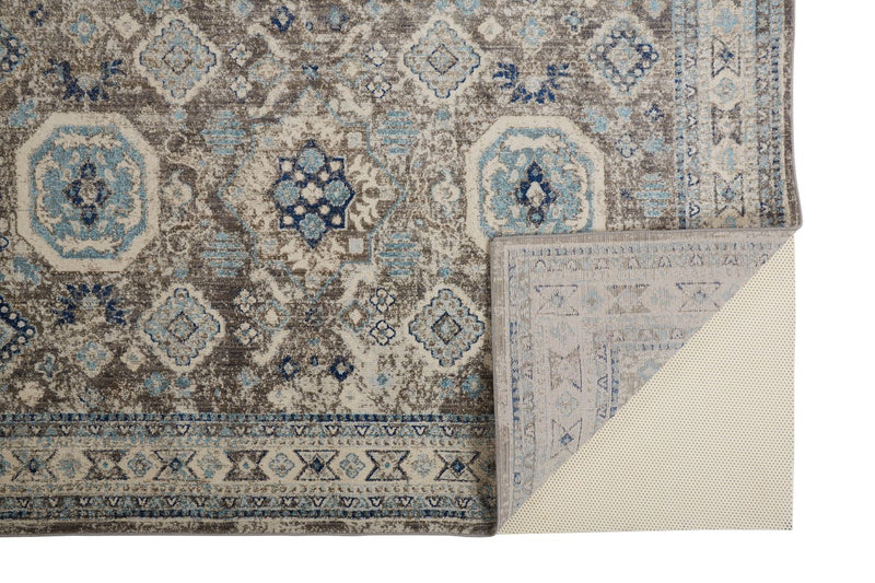 media image for Bellini Blue and Gray Rug by BD Fine Fold Image 1 27