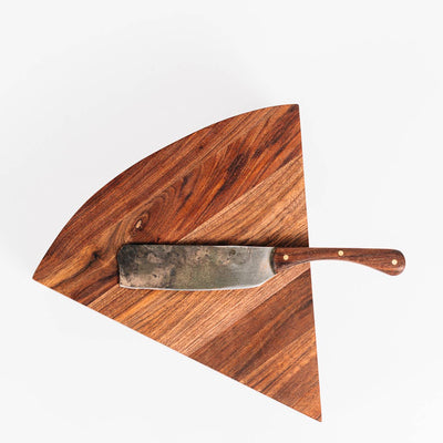 product image for the cheese block with hand forged knife by millstream home 6 5