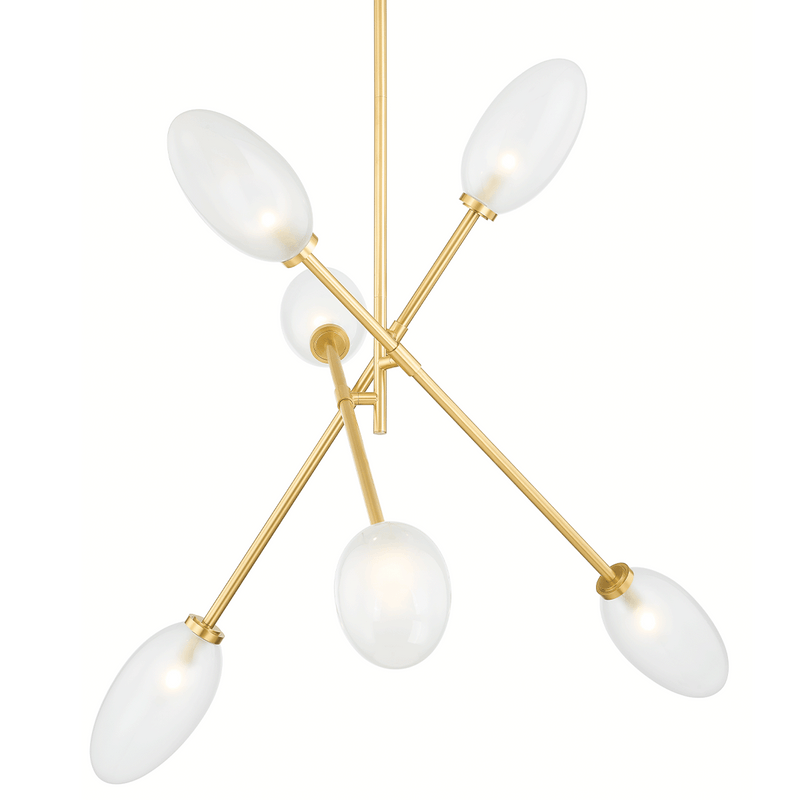 media image for alberton 6 light chandelier by hudson valley lighting 5052 agb 1 270