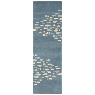 product image for cor01 schooled handmade animal blue gray area rug design by jaipur 5 25