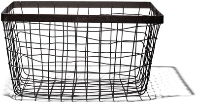 product image for wire basket rectangle design by puebco 3 6