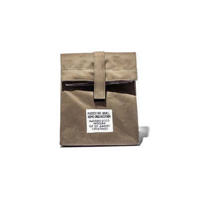 product image of laminated fabric lunch bag olive design by puebco 1 573