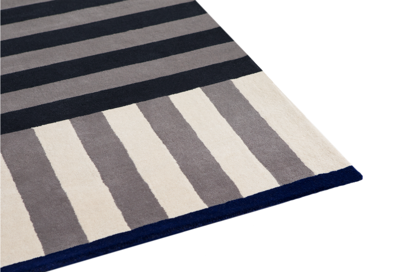 media image for Stripe Slate Medium Rug 3 253