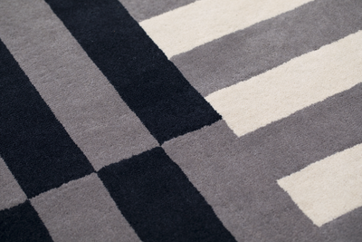 product image for Stripe Slate Medium Rug 2 25