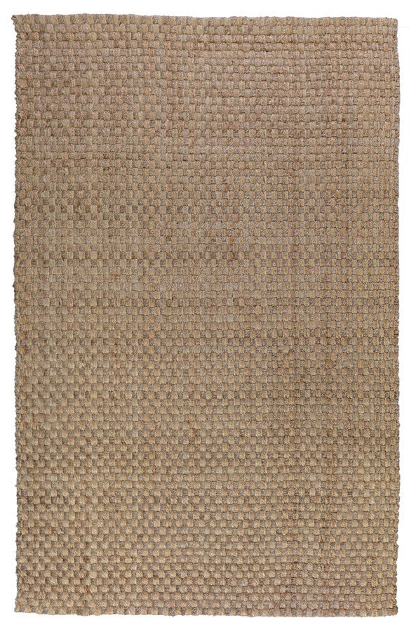 media image for Basket Weave Rug in Natural & Grey design by Classic Home 286