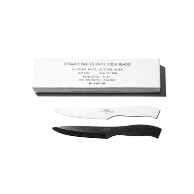 product image for ceramic paring knife in black design by puebco 5 21