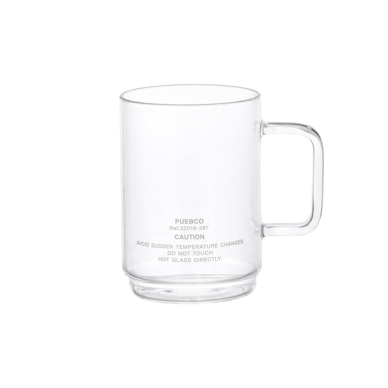 media image for borosilicate glass mug shallow stacking design by puebco 3 256