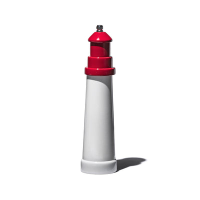 product image for lighthouse shaped salt pepper mill 9 red design by puebco 3 73