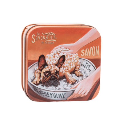 product image for soap in tin box chien bulldog 2 35