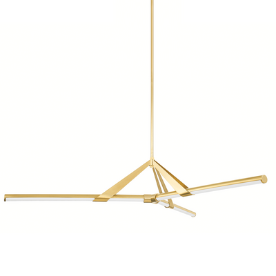 product image for jonas 3 light chandelier by hudson valley lighting 3046 agb 2 11