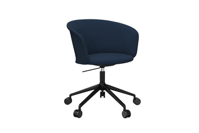 product image for Kendo Dark Blue Swivel Chair 5 Star 1 50