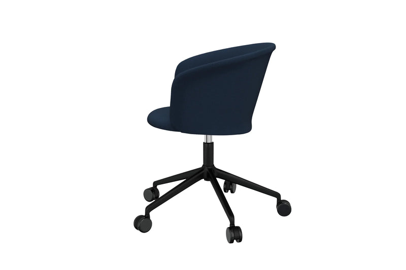 media image for Kendo Dark Blue Swivel Chair 5 Star 3 274