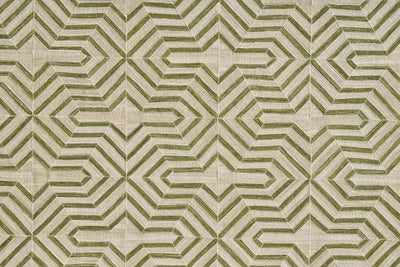 product image for Bromham Flatweave Green and Ivory Rug by BD Fine Texture Image 1 28