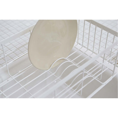 product image for Tosca Over-the-Sink Dish Drying Rack - White Steel by Yamazaki 52