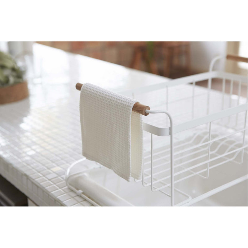 media image for Tosca Over-the-Sink Dish Drying Rack - White Steel by Yamazaki 287