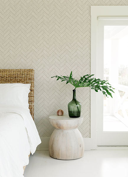 media image for Kaliko White Wood Herringbone Wallpaper from the Flora & Fauna Collection by Brewster Home Fashions 248