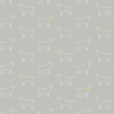 product image of sample yoop slate dog wallpaper from the flora fauna collection by brewster home fashions 1 585