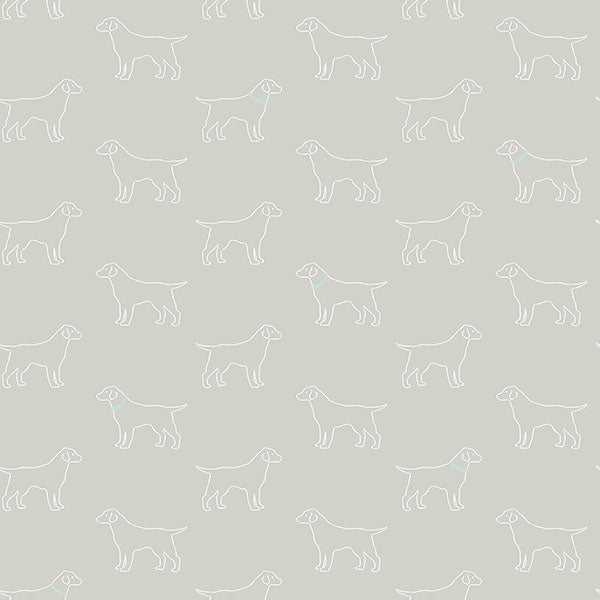 media image for sample yoop grey dog wallpaper from the flora fauna collection by brewster home fashions 1 241