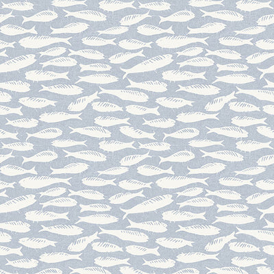 product image for Nunkie Denim Sardine Wallpaper from the Flora & Fauna Collection by Brewster Home Fashions 23