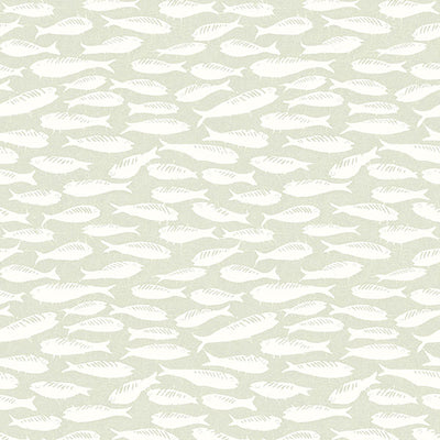 product image for Nunkie Sage Sardine Wallpaper from the Flora & Fauna Collection by Brewster Home Fashions 64