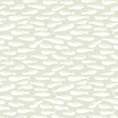 product image of Nunkie Sage Sardine Wallpaper from the Flora & Fauna Collection by Brewster Home Fashions 513
