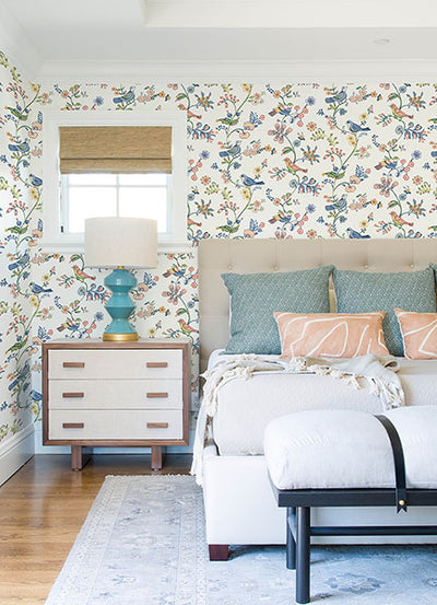 product image for Jinjur Multicolor Bird Trail Wallpaper from the Flora & Fauna Collection by Brewster Home Fashions 57
