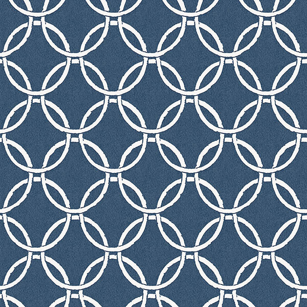media image for sample quelala navy ring ogee wallpaper from the flora fauna collection by brewster home fashions 1 287