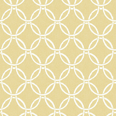 product image for Quelala Yellow Ring Ogee Wallpaper from the Flora & Fauna Collection by Brewster Home Fashions 23