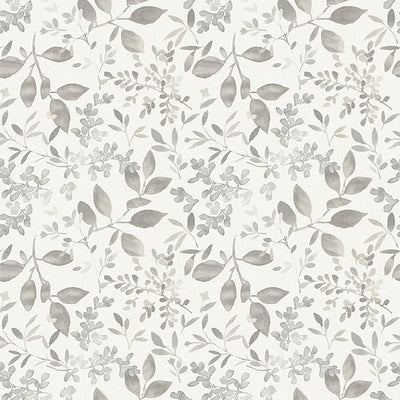 product image of Tinker Grey Woodland Botanical Wallpaper from the Flora & Fauna Collection by Brewster Home Fashions 547