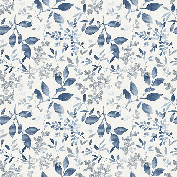 media image for sample tinker navy woodland botanical wallpaper from the flora fauna collection by brewster home fashions 1 297