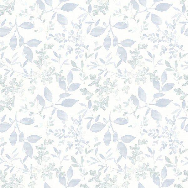 media image for sample tinker light blue woodland botanical wallpaper from the flora fauna collection by brewster home fashions 1 243
