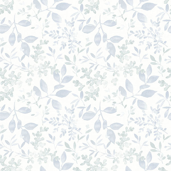 media image for sample tinker light blue woodland botanical wallpaper from the flora fauna collection by brewster home fashions 1 243