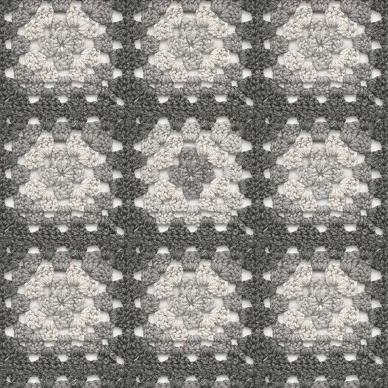media image for Maud Grey Crochet Geometric Wallpaper from the Thoreau Collection by Brewster 282