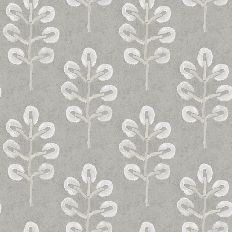 media image for Plum Tree Grey Botanical Wallpaper from the Thoreau Collection by Brewster 215